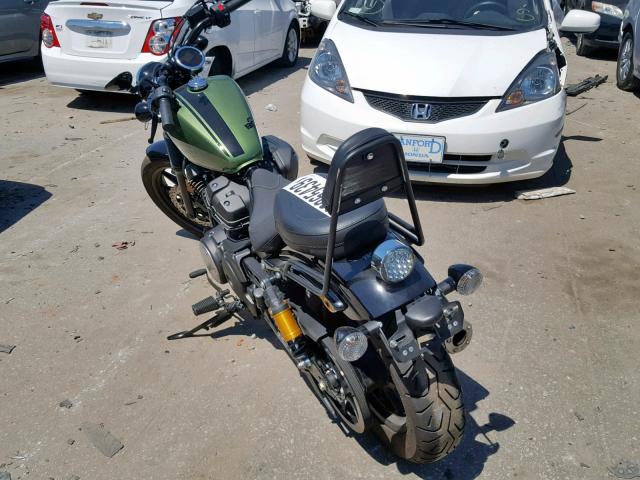 JYAVN05E2EA007492 - 2014 YAMAHA XVS950 CU GREEN photo 3