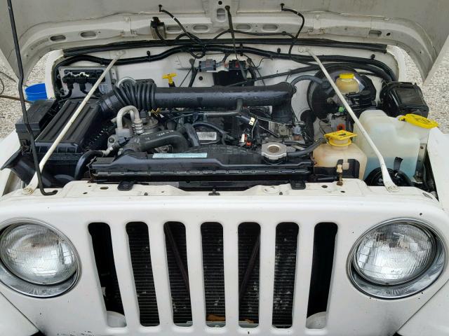 1J4FY49S0XP452864 - 1999 JEEP WRANGLER / WHITE photo 7