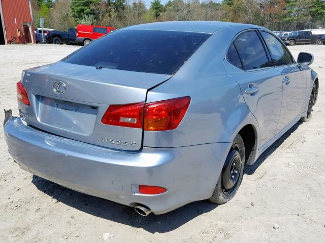 JTHCK262465004820 - 2006 LEXUS IS 250 BLUE photo 4