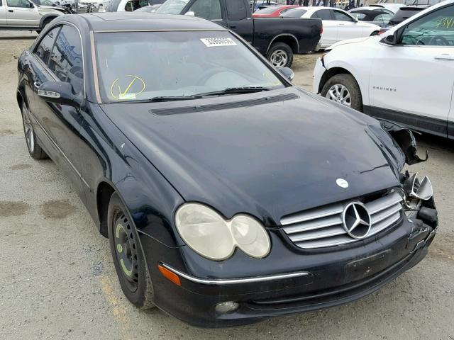 WDBTJ65J54F109893 - 2004 MERCEDES-BENZ CLK 320C BLACK photo 1