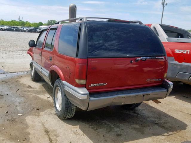 1GKCS13W5V2532096 - 1997 GMC JIMMY RED photo 3