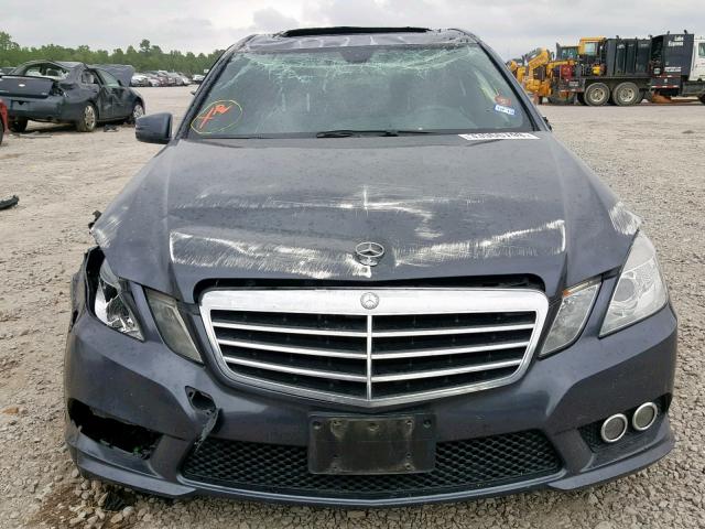 WDDHF5GB2AA093806 - 2010 MERCEDES-BENZ E 350 GRAY photo 9