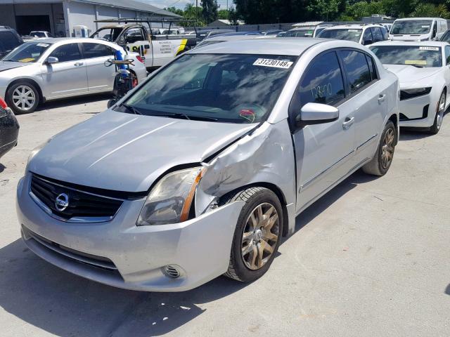 3N1AB6AP0CL648803 - 2012 NISSAN SENTRA 2.0 SILVER photo 2