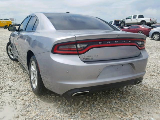 2C3CDXBG0JH114490 - 2018 DODGE CHARGER SX GRAY photo 3