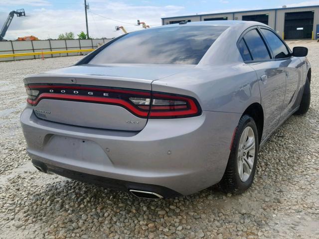 2C3CDXBG0JH114490 - 2018 DODGE CHARGER SX GRAY photo 4