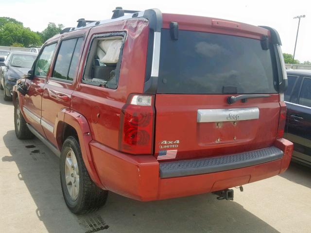 1J8HG582X6C191119 - 2006 JEEP COMMANDER წითელი ფოტო 3