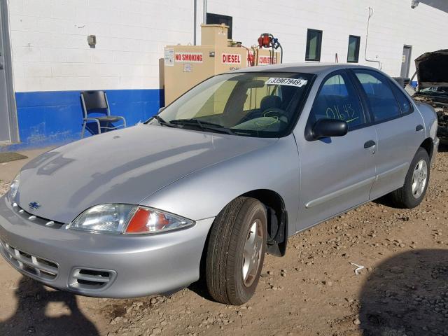 1G1JC524527283099 - 2002 CHEVROLET CAVALIER B SILVER photo 2