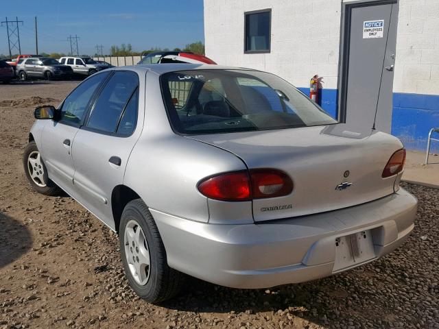 1G1JC524527283099 - 2002 CHEVROLET CAVALIER B SILVER photo 3