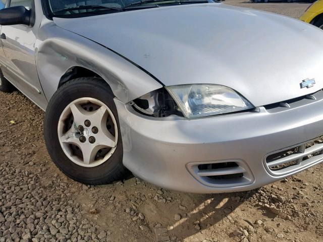 1G1JC524527283099 - 2002 CHEVROLET CAVALIER B SILVER photo 9