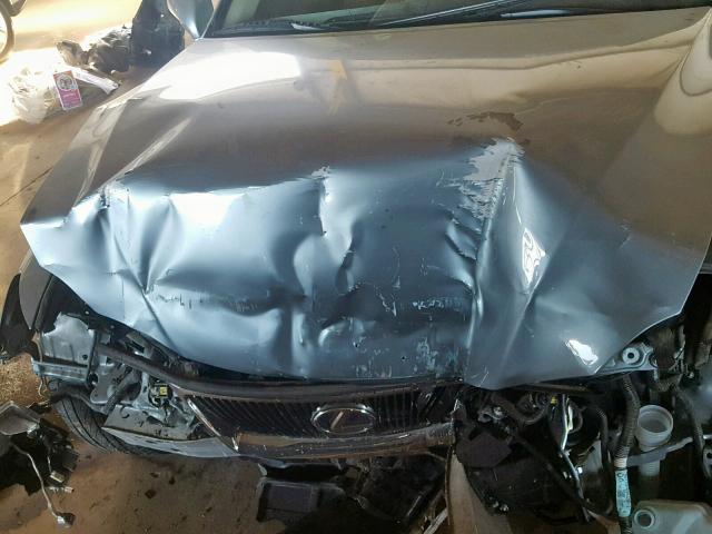 JTHBE262272012128 - 2007 LEXUS IS 350 BLUE photo 7