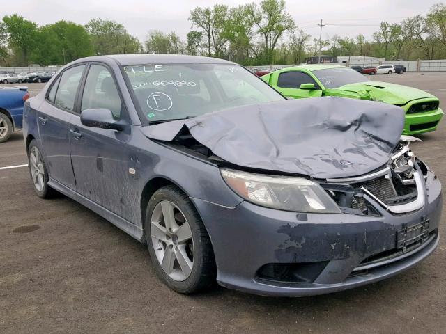 YS3FB49YX81009890 - 2008 SAAB 9-3 2.0T GRAY photo 1