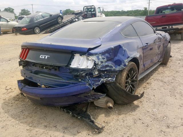 1FA6P8CF2G5325790 - 2016 FORD MUSTANG GT BLUE photo 4