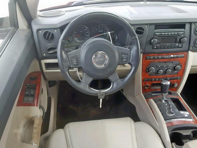 1J8HG58N36C129958 - 2006 JEEP COMMANDER RED photo 10