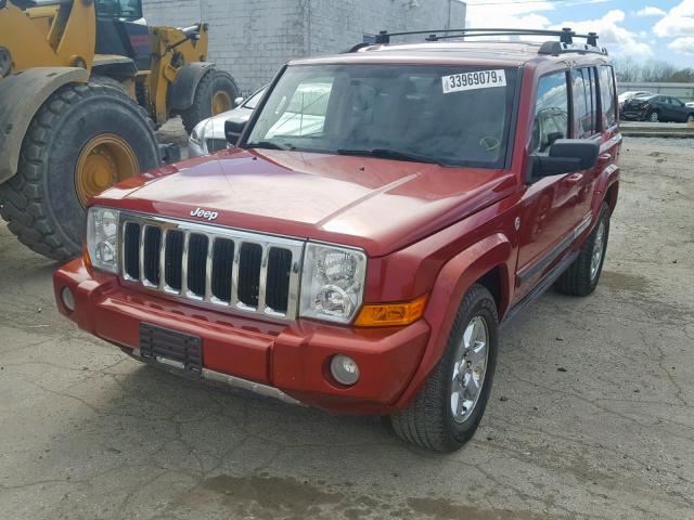 1J8HG58N36C129958 - 2006 JEEP COMMANDER RED photo 2
