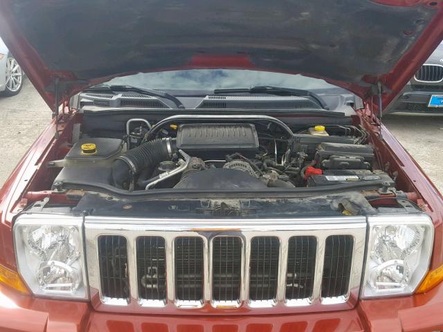 1J8HG58N36C129958 - 2006 JEEP COMMANDER RED photo 7