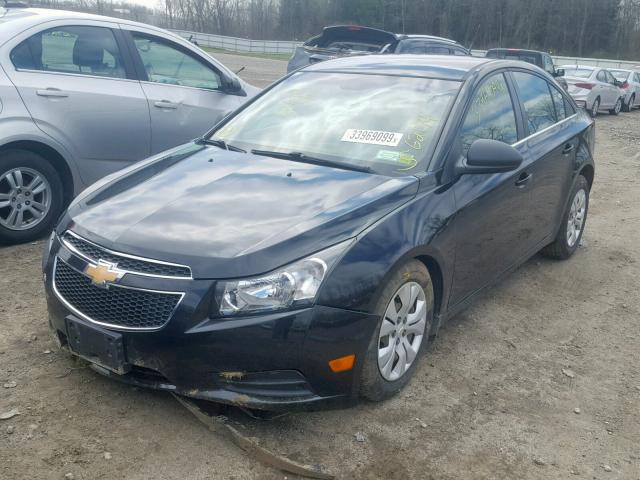 1G1PC5SH5C7124095 - 2012 CHEVROLET CRUZE LS BLACK photo 2