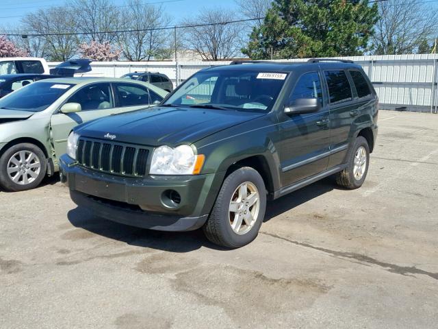 1J8GR48K47C507325 - 2007 JEEP GRAND CHER GREEN photo 2