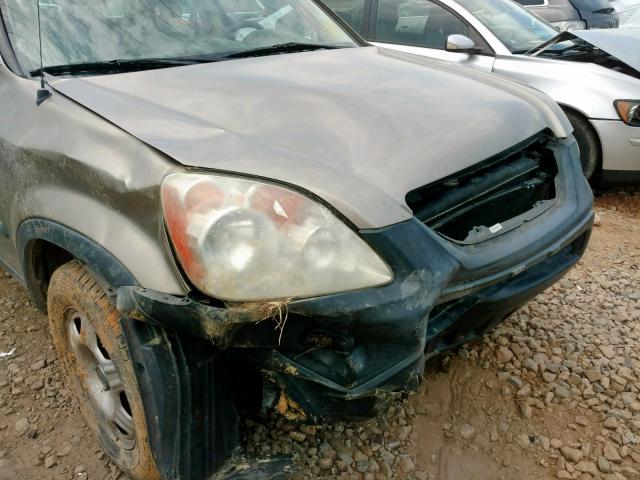 SHSRD68505U309256 - 2005 HONDA CR-V LX GOLD photo 9