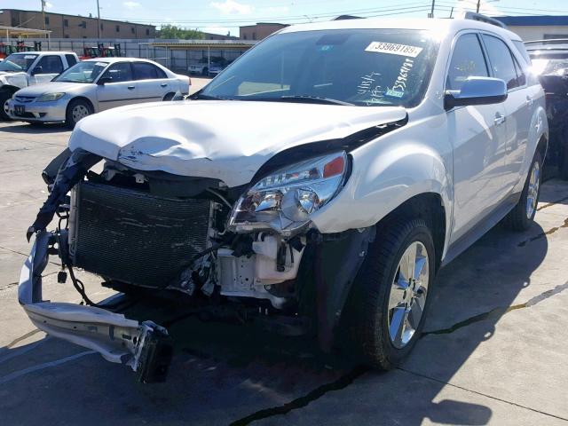 1GNALBEK2EZ101276 - 2014 CHEVROLET EQUINOX LT WHITE photo 2