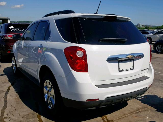 1GNALBEK2EZ101276 - 2014 CHEVROLET EQUINOX LT WHITE photo 3