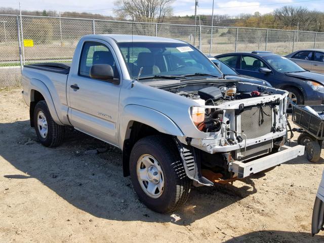 5TEPX4EN6AZ700726 - 2010 TOYOTA TACOMA SILVER photo 1