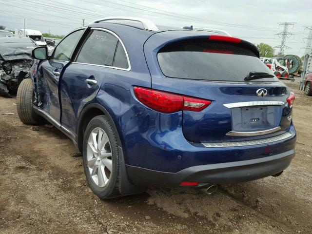 JN8CS1MW3FM480830 - 2015 INFINITI QX70 BLUE photo 3