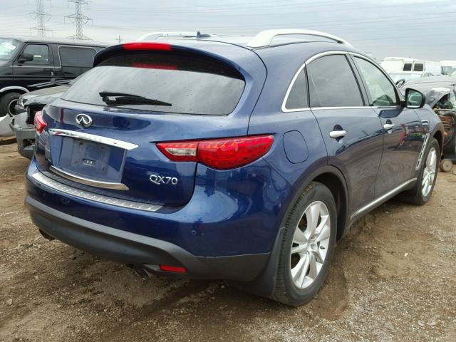 JN8CS1MW3FM480830 - 2015 INFINITI QX70 BLUE photo 4