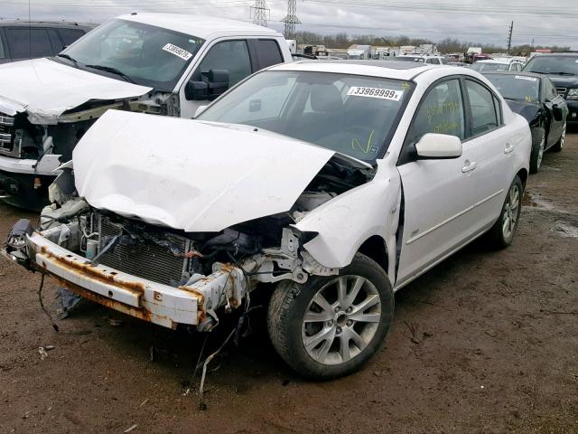 JM1BK123871744577 - 2007 MAZDA 3 S WHITE photo 2