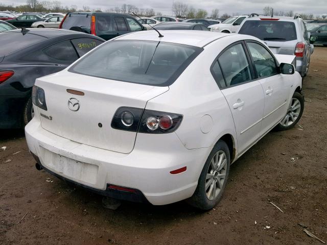 JM1BK123871744577 - 2007 MAZDA 3 S WHITE photo 4