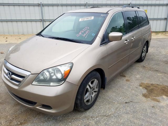 5FNRL38436B437699 - 2006 HONDA ODYSSEY EX  photo 2