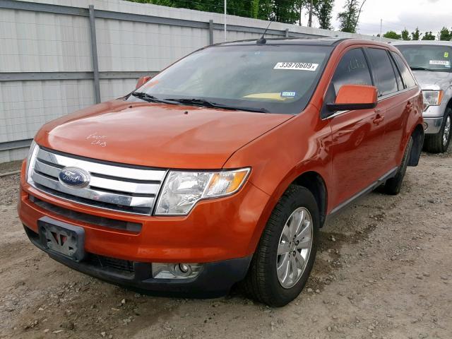 2FMDK39C48BB22649 - 2008 FORD EDGE LIMIT ORANGE photo 2