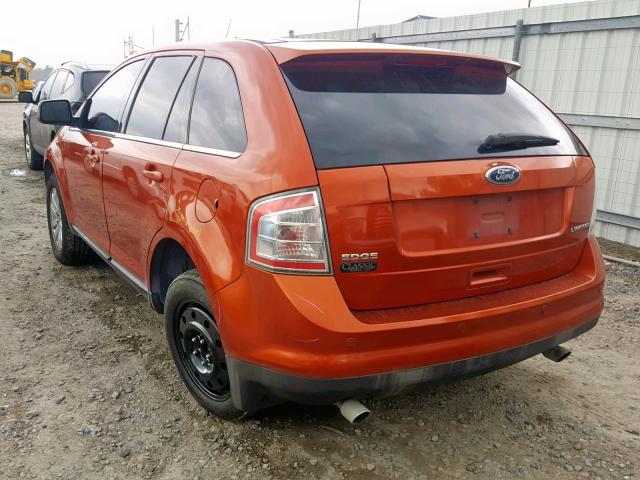 2FMDK39C48BB22649 - 2008 FORD EDGE LIMIT ORANGE photo 3