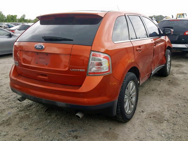 2FMDK39C48BB22649 - 2008 FORD EDGE LIMIT ORANGE photo 4