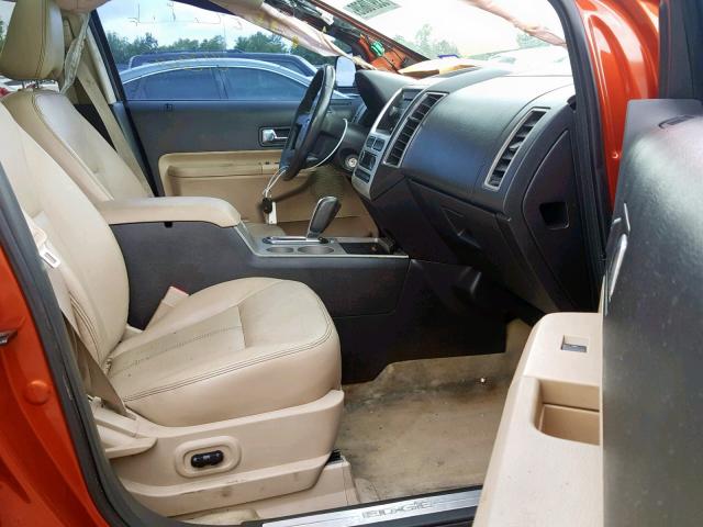 2FMDK39C48BB22649 - 2008 FORD EDGE LIMIT ORANGE photo 5