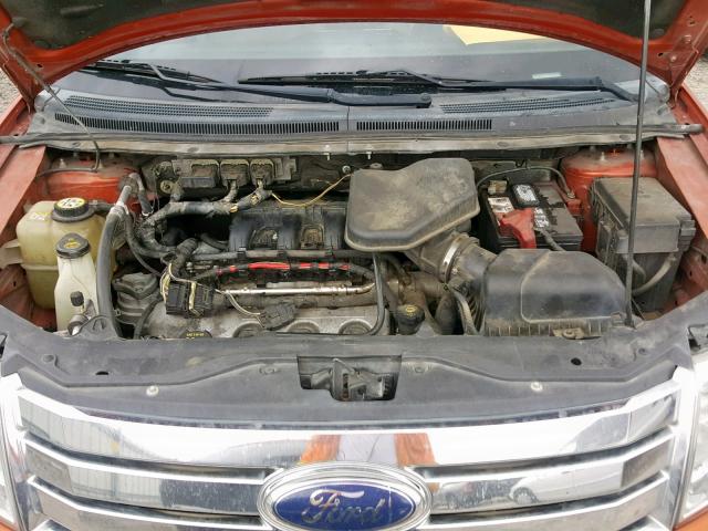 2FMDK39C48BB22649 - 2008 FORD EDGE LIMIT ORANGE photo 7