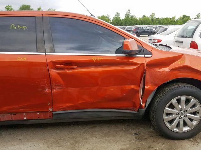 2FMDK39C48BB22649 - 2008 FORD EDGE LIMIT ORANGE photo 9