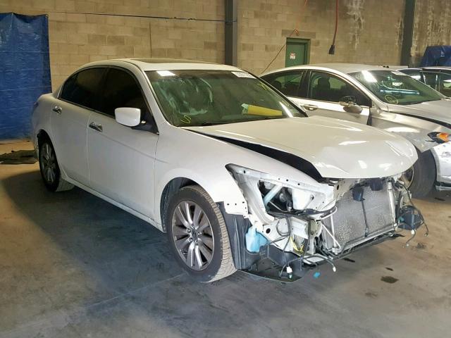 1HGCP3F8XCA011272 - 2012 HONDA ACCORD EXL WHITE photo 1