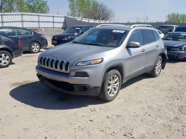 1C4PJMCS9HW614523 - 2017 JEEP CHEROKEE L SILVER photo 2