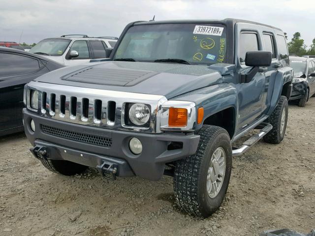 5GTDN13E478145613 - 2007 HUMMER H3 TEAL photo 2