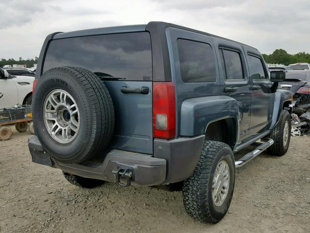 5GTDN13E478145613 - 2007 HUMMER H3 TEAL photo 4