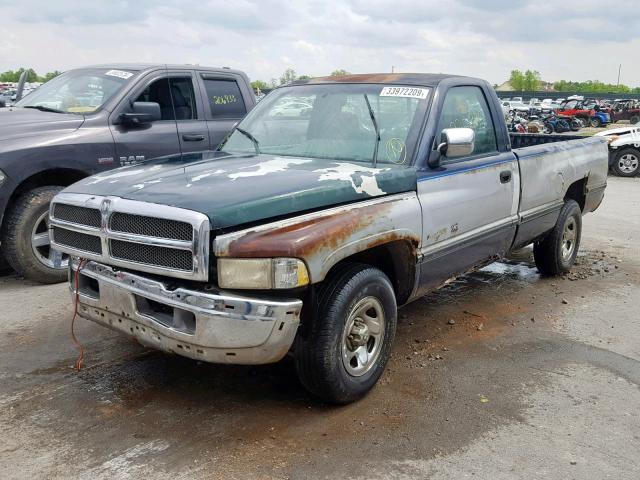 1B7HC16Z7RS665646 - 1994 DODGE RAM 1500 TWO TONE photo 2