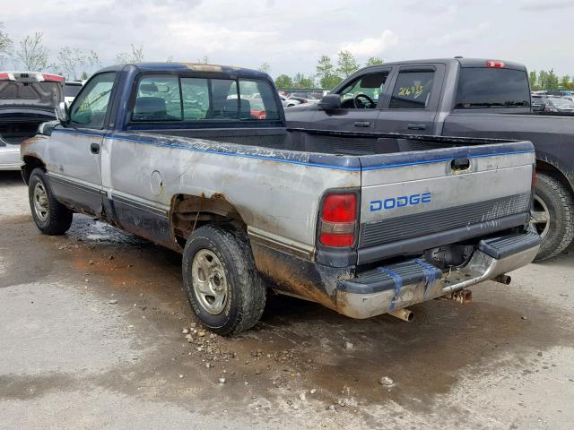 1B7HC16Z7RS665646 - 1994 DODGE RAM 1500 TWO TONE photo 3