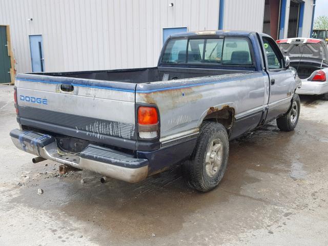 1B7HC16Z7RS665646 - 1994 DODGE RAM 1500 TWO TONE photo 4