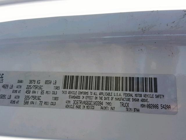 3C6TRVAG6GE103394 - 2016 RAM PROMASTER 白色 照片 10