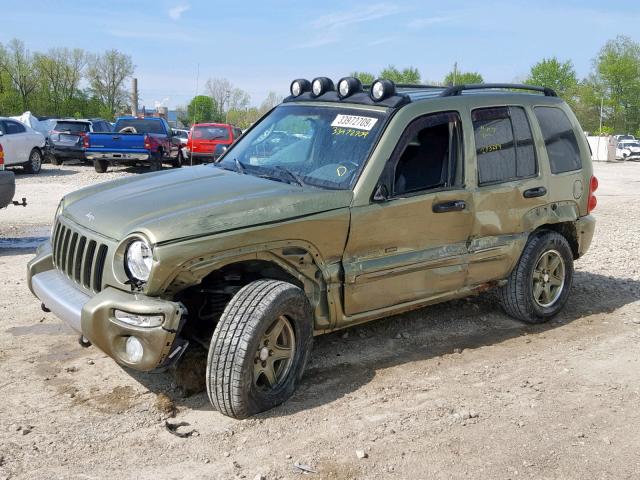 1J4GL38K02W331815 - 2002 JEEP LIBERTY RE GREEN photo 9