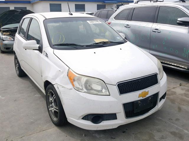 KL1TD66E89B387946 - 2009 CHEVROLET AVEO LS WHITE photo 1