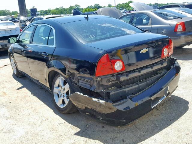 1G1ZB5EB3A4145528 - 2010 CHEVROLET MALIBU LS BLACK photo 3