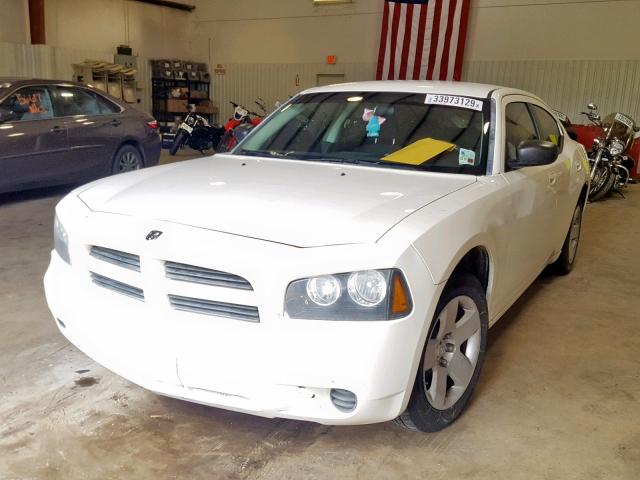 2B3KA43R58H113202 - 2008 DODGE CHARGER WHITE photo 2