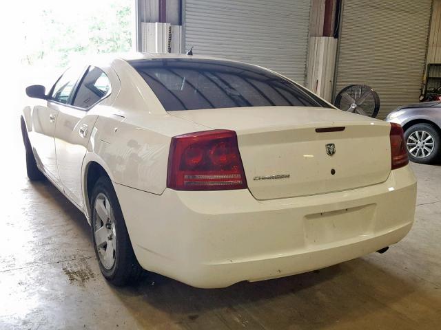 2B3KA43R58H113202 - 2008 DODGE CHARGER WHITE photo 3