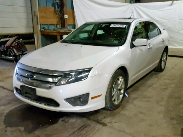 3FAHP0JG7CR191310 - 2012 FORD FUSION SEL WHITE photo 2